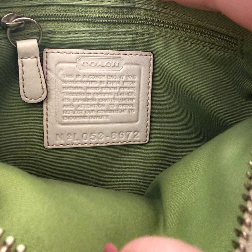 Coach Bumblebee Y2K Floral Embroidered Shoulder Bag with Tan Strap - Picture 6 of 6